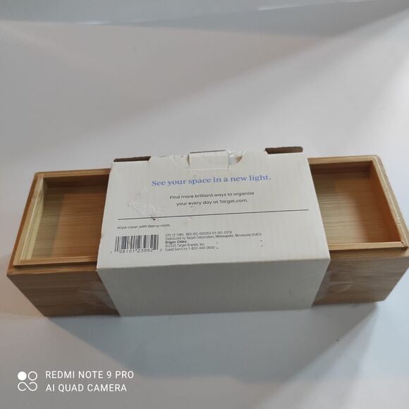 Brightroom Bamboo Drawer Organizer Set – 3 Pieces – Kitchen Bathroom Office - Picture 13 of 16